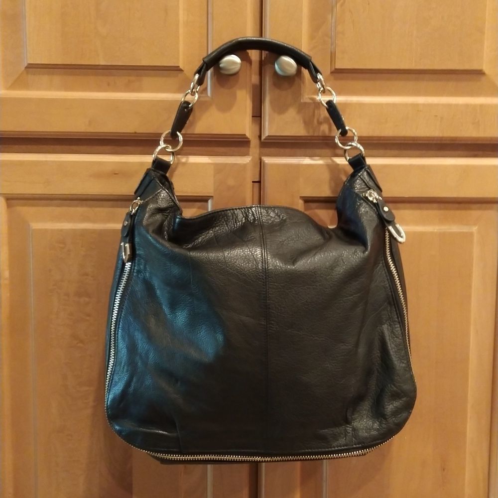 Charles David Large Leather Hobo Bag EUC